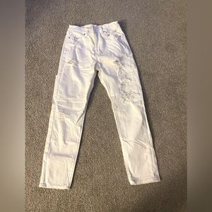 American Eagle White Mom Jeans - Size 2